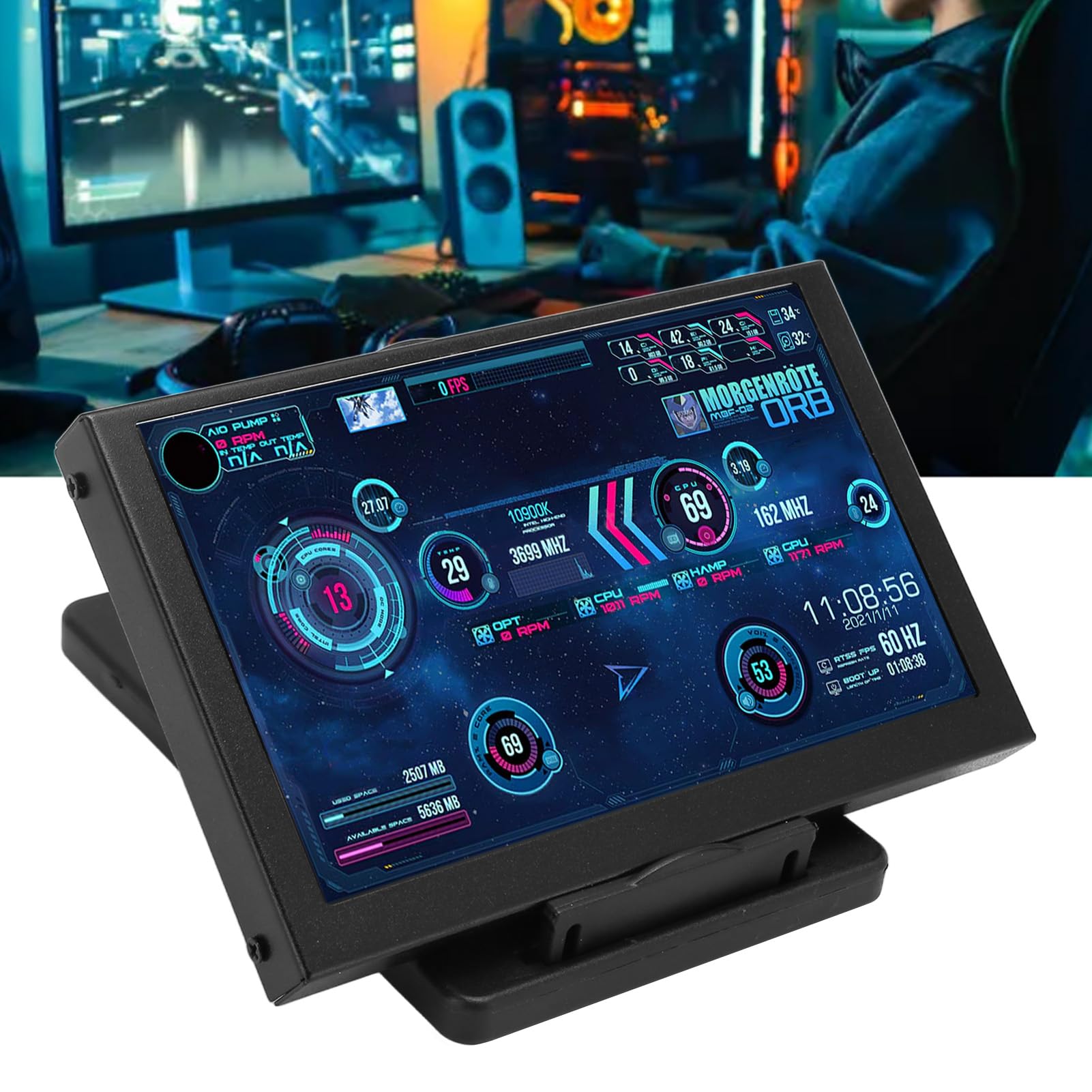 ディスプレイ・モニター本体 Fanty_ Amazon.co.jp: 5.0インチコンピュータ温度モニター、800X480 IPS