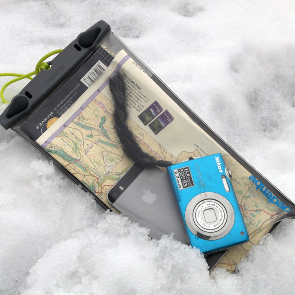 Aquapac Mehrzweck-wasserdichte Tasche, 15 x 26 cm, für Karten, Telefone, Dokumente, wasserdicht bis 10 m / 30 ft, inklusive Trageband