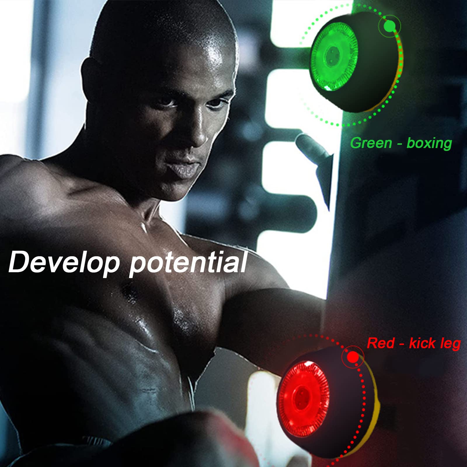 Flash Reflex e Reaction Training LED Light – Migliora il tempo di reazione, fitness, velocità, adatto per basket, calcio, boxe – migliora l'agilità e le prestazioni – Attrezzatura per allenamento