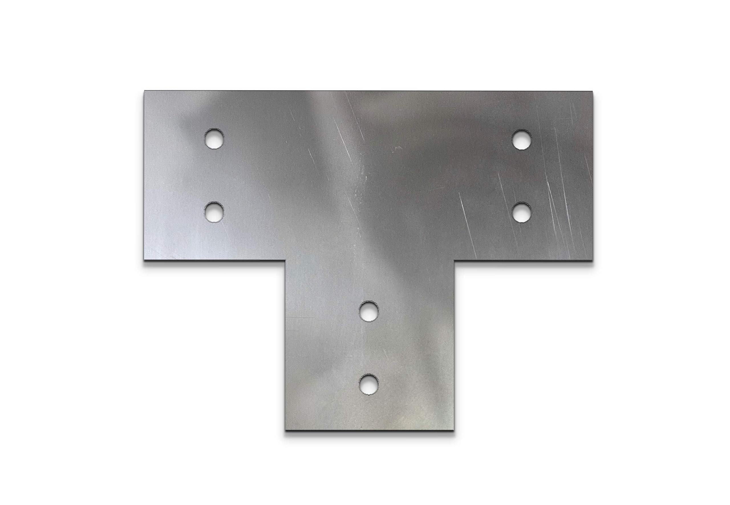 6" Shop Table Heavy Duty 6x6 Flat T Bracket for 6 x 6 Posts | DIY Workbench | Pergola Bracket | Tee Bracket | Made In the USA!