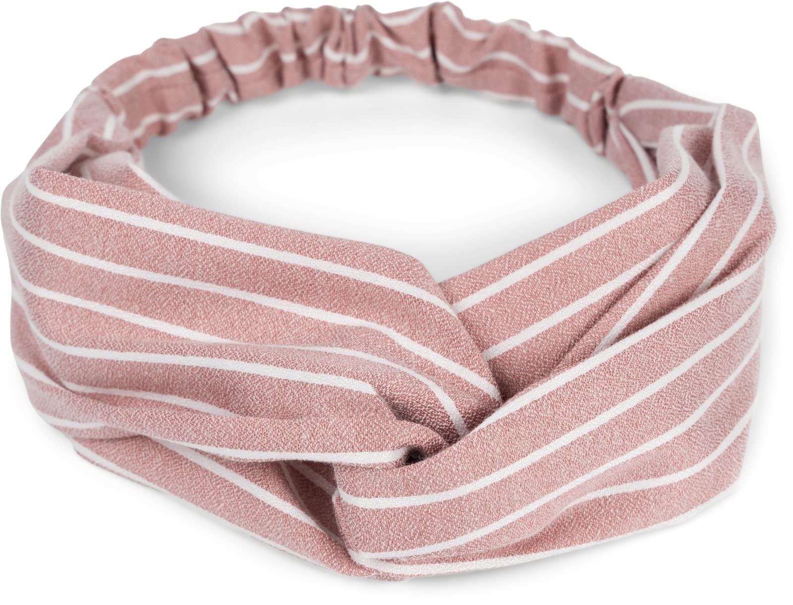 styleBREAKER women hairband with pinstripe pattern, twist knot and elastic, hairband, headband, pin-up, rockabilly 04026038