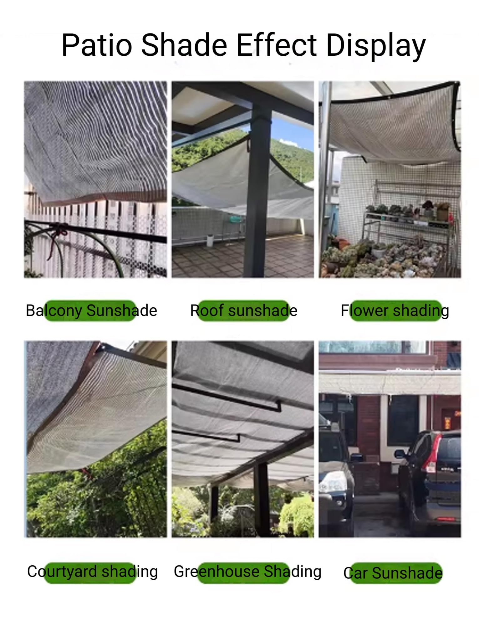 Générique Toile d'ombrage en Aluminium épais et renforcé pour Serre, Balcon, Jardin, pergola extérieure, abri de Voiture. avec Bords et œillets. Dimensions : 5 x 10 mètres (16,40 x 32,81 pi).