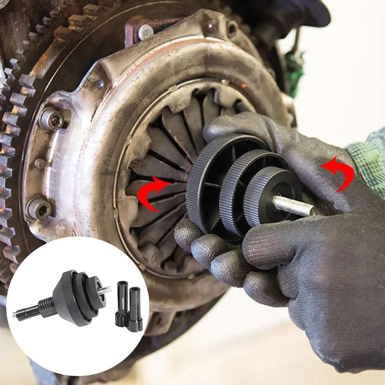 Strumento di Allineamento della Frizione Universale per Auto, Allineamento Frizione Kit, Utensile Professionale per l'Allineamento dei Dischi di Frizione, Strumento di Centraggio della Frizione