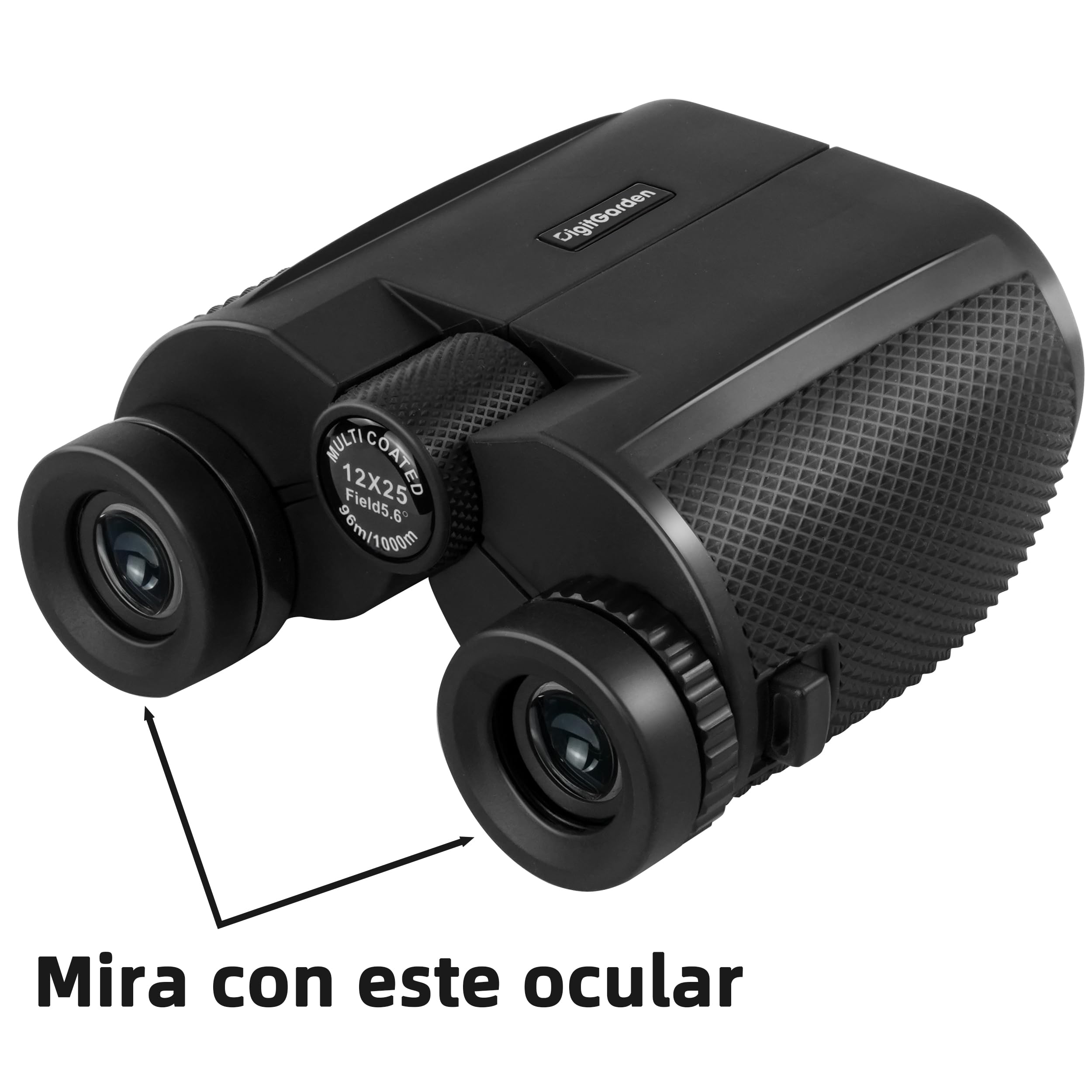 Prismáticos para Adultos y niños, 12x25 Compactos Prismáticos para Adultos con Gran Aumento, con Prisma BAK4 y Lentes FMC, para observación de Aves, conciertos, Viajes, Senderismo, al Aire Libre