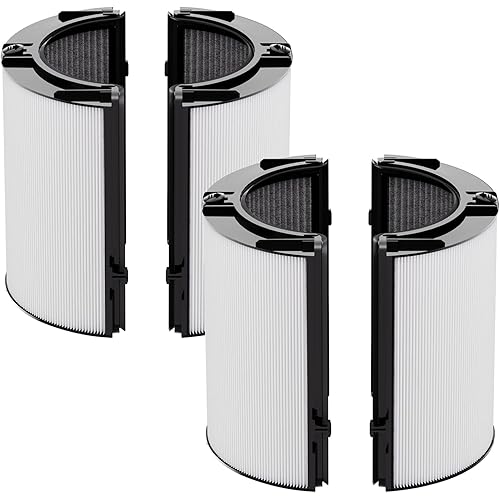 Leemone True HEPA+Carbon Filter 2-Pack Replacement for Dyson PH01 PH02 PH03 HP06 TP06 HP07 TP07 HP09 TP09 HP10 TP10 360° Combi Glass Purifying Fans, Compatible with Dyson Pure Cool Hot Air Puri-fier