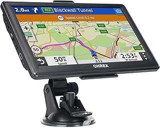 OHREX GPS Navigation for Car Truck with 7" Touch Screen, 2023 Canada US Mexico Maps (Free Lifetime Updates), Car GPS Navigation System Features Postcodes, Voice Guidance, Speed Cam Alerts