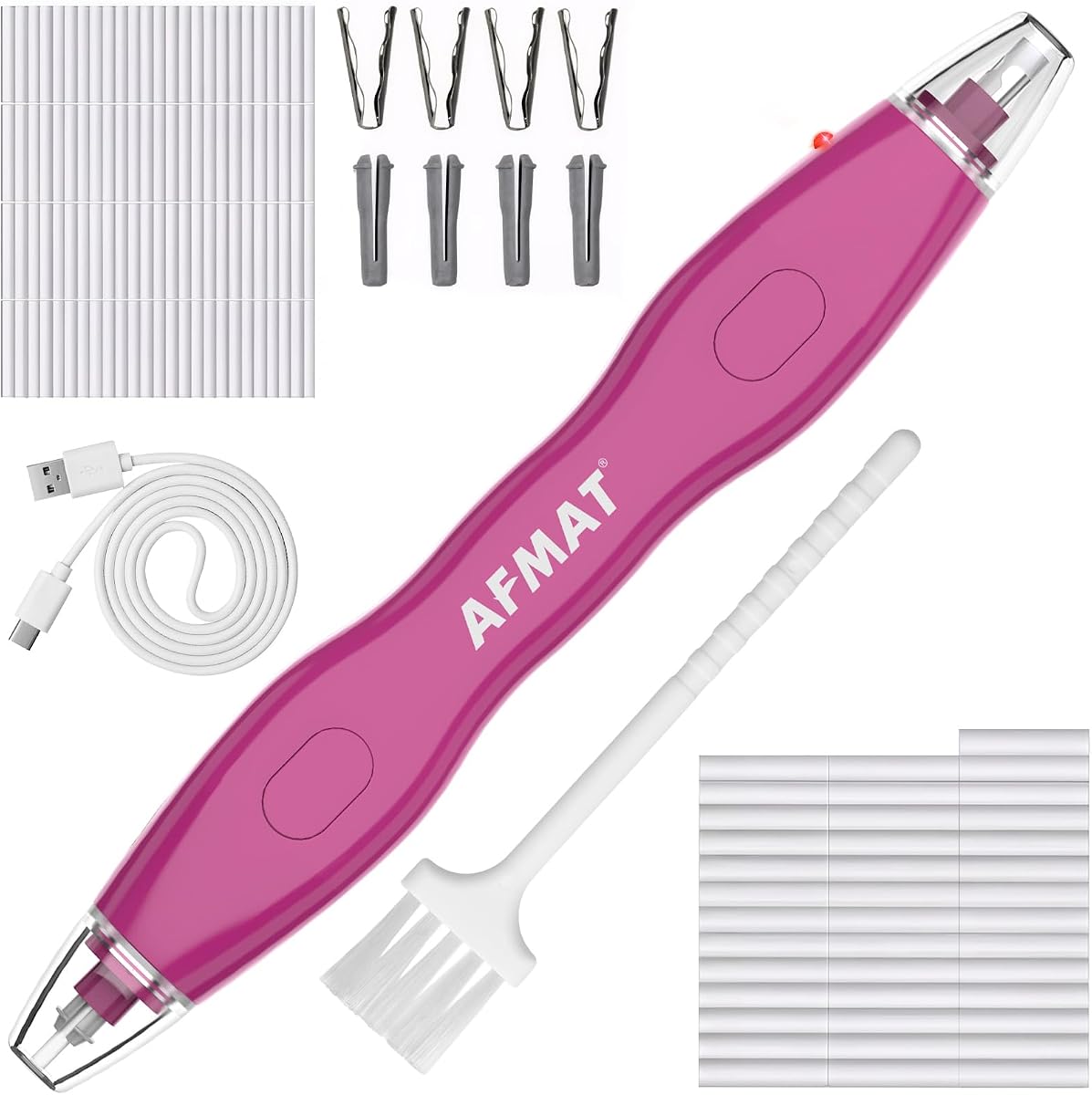 AFMAT Electric Eraser Rose Red