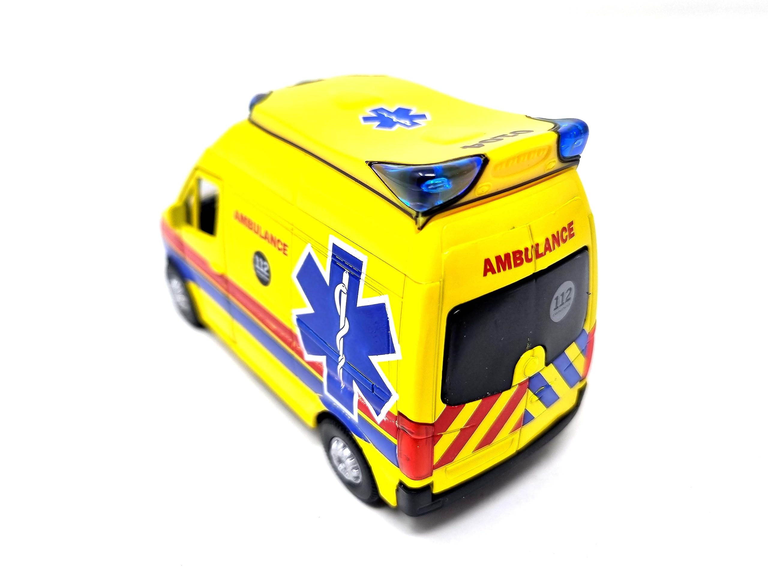 PLAYJOCS GT-8174 Ambulance.Vehículo metálico, Juguete para niños y coleccionistas.