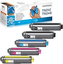LOSMANN 5x Toner Compatible with Brother TN-241 TN-245 for Brother HL-3140CW HL-3142CW HL-3150CDN HL-3150CDW HL-3152CDW HL-3170CDW HL-3172CDW DCP-9015CDW DCP-9020CDW DCP-9022CDW MFC-9130 CW CW