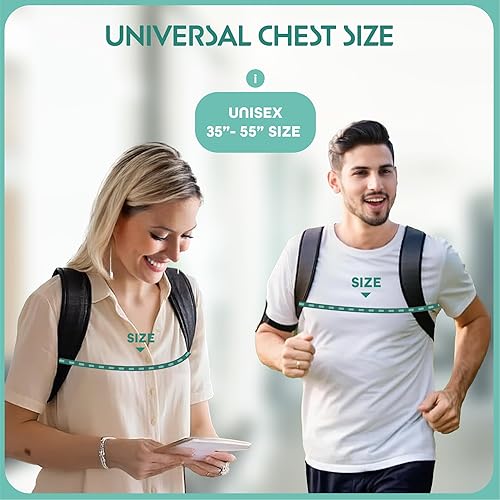 Miniatura 7 de Corrector de postura para mujeres y hombres - Corrector de postura de espalda totalmente ajustable para hombres y mujeres - Soporte de hombro -