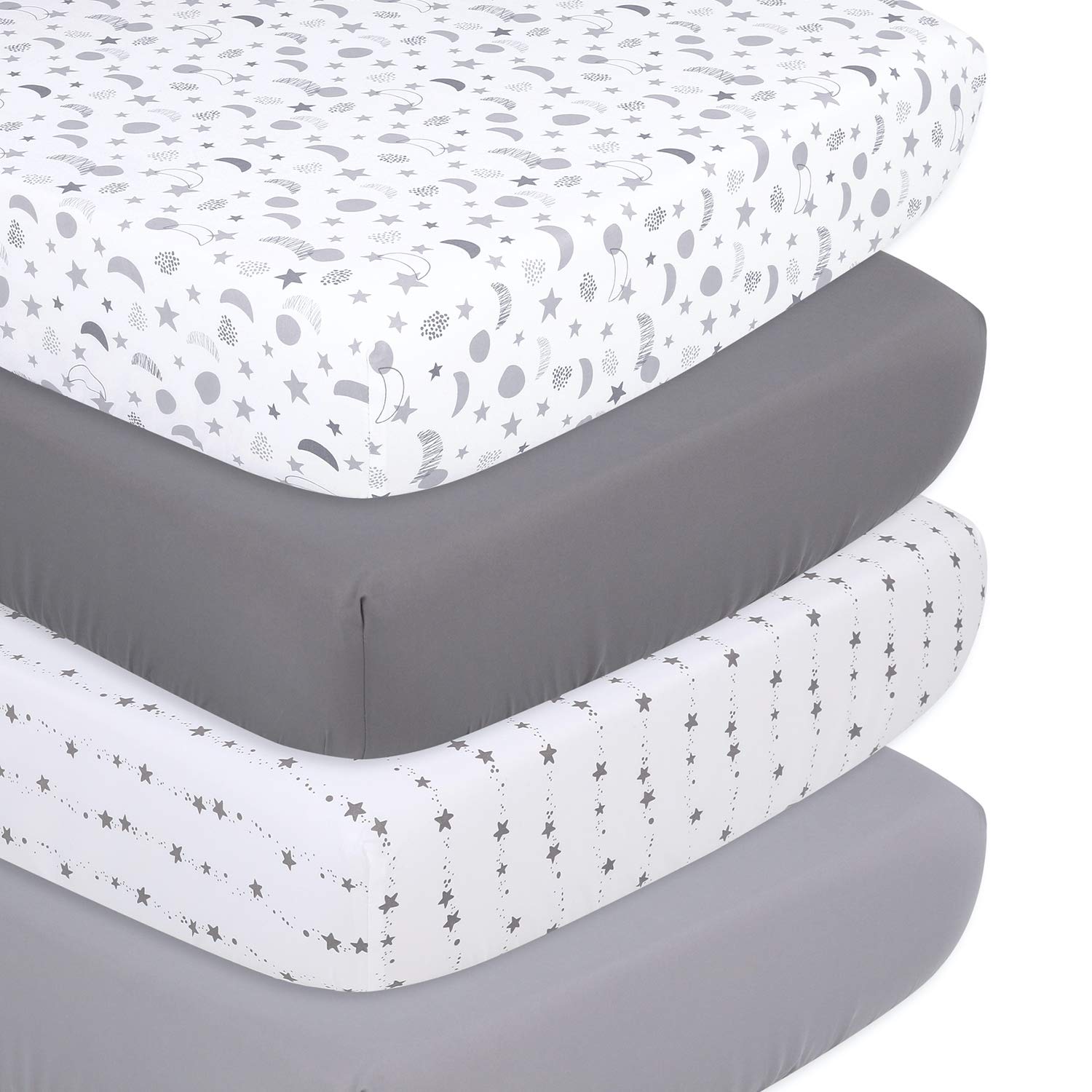 Stars Fitted Crib Sheet Set 