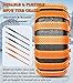 10PCS Snow Tire Chains for Honda HR-V (older gen) 2014-2018, Adjustable Plastic Anti-Slip Tire Ties for SUV Car Pickup, Thickened Reusable Emergency Winter Traction,B Orange