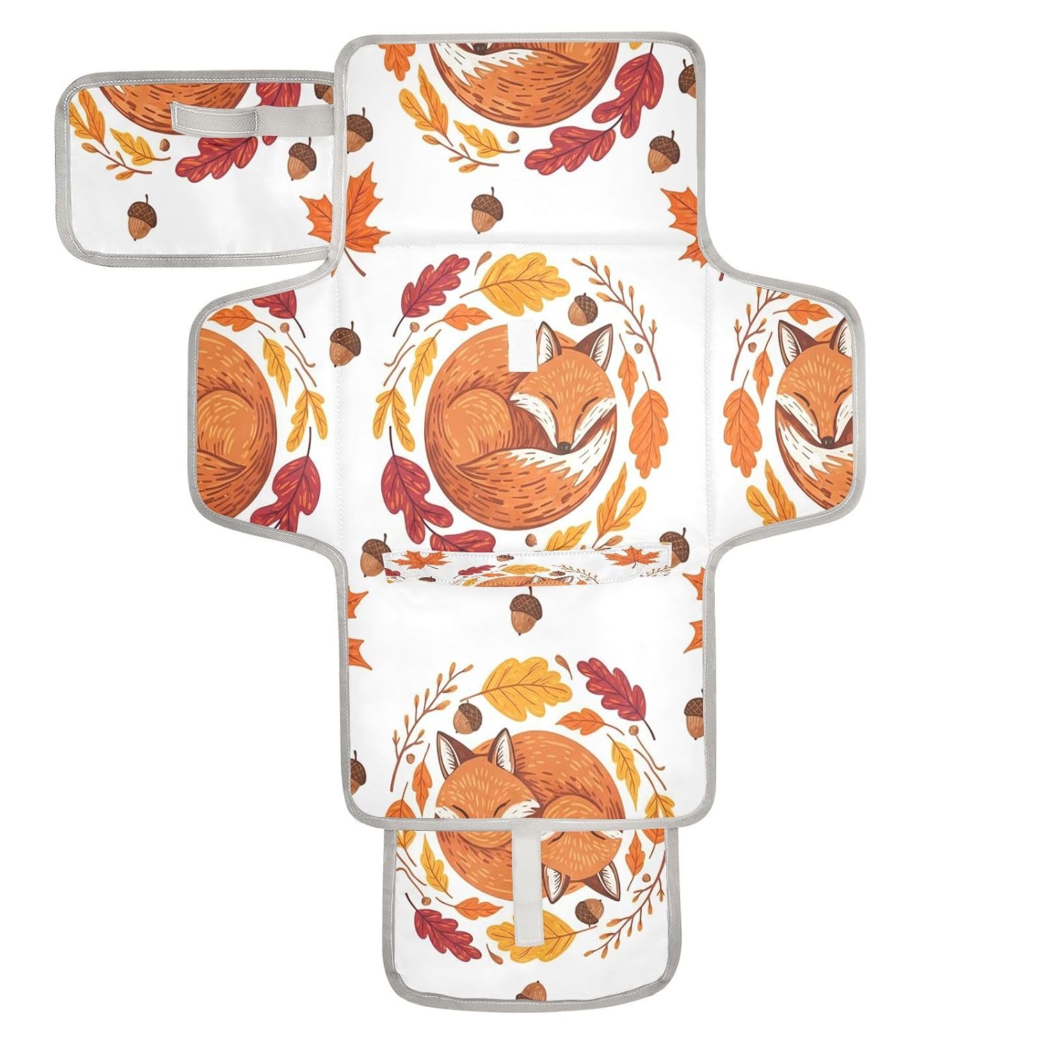CEBUGI Sleeping Foxes Portable Diaper Changing Pad Waterproof Changing Pads