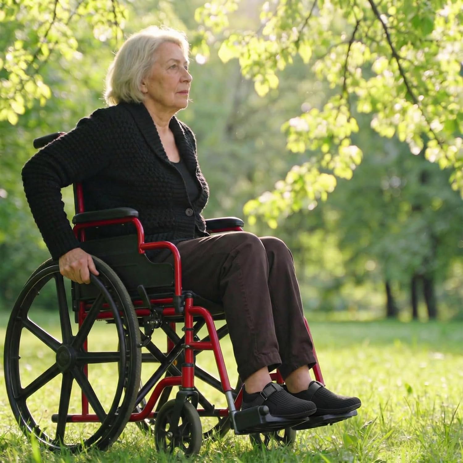 Spesoul Wide Womens Walking Shoes Adjustable Diabetic Shoes Breathable Zero Drop Barefoot Shoe Neuropathy Edema Nursing Shoe Wide Width Sneakers - Image 2