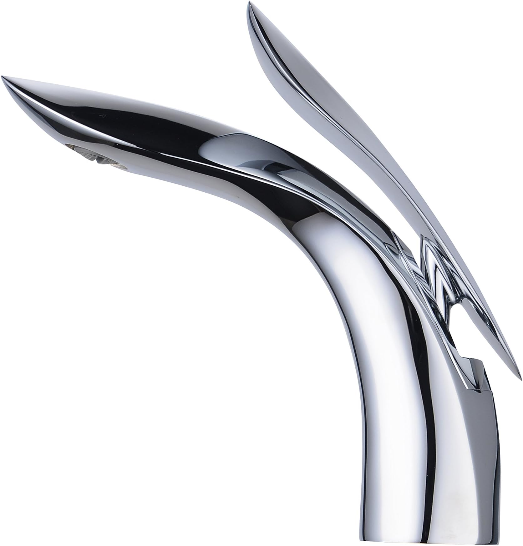 Sponsored Ad - Beelee BL8801 Vessel Sink Faucet, Chrome Single Handle Vanity Faucet for 1-Hole Sink