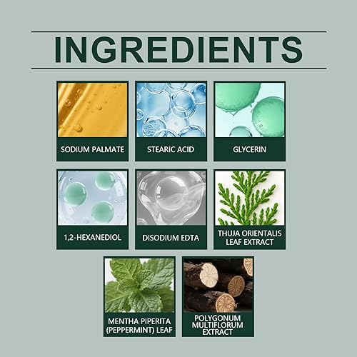 Miniatura 6 de Barra de champú nutritiva a base de hierbas, barra de champú sólido para cuidado y limpieza del cabello, suave y brillante, refrescante, no grasa,