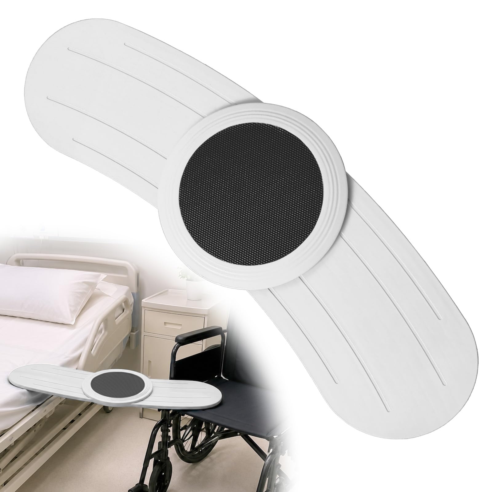 Tabla de transferencia con disco giratorio de 360°, 90 cm, para personas mayores y necesitadas, capacidad de carga de 150 kg, de silla de ruedas a cama, inodoro, bañera y coche