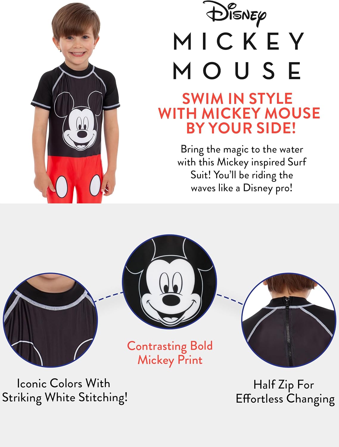 Disney Boys' Mickey Mouse Swimsuit