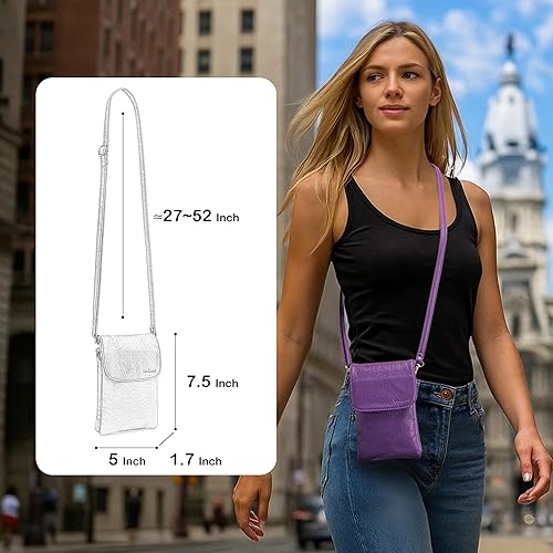 Miniatura 10 de MINICAT - Bolso cruzado para mujer pequeño bolsillos espaciosos para celular bolsa de mano para mujer