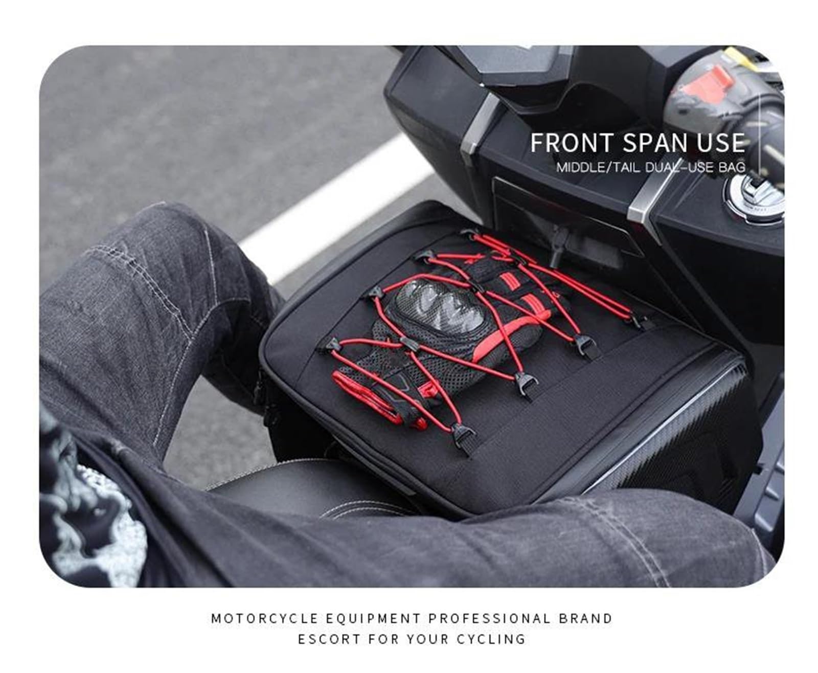 Estuche de Viaje Bolsas para Sillín De Motocicleta, para, Bolsa Trasera para La Mayoría Los Portaequipajes(Vert)