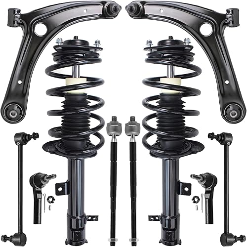 Miniatura 237 de Detroit Axle - Kit de puntales delanteros de 6 piezas para Chevrolet Aveo Aveo5 Pontiac G3 Wave, barra estabilizadora, varillas de acoplamiento