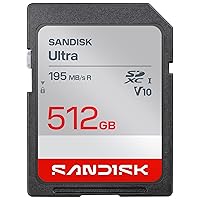 SANDISK Ultra SDXC UHS-I Scheda da 512 GB (fino a 195 MB/s velocità di lettura)