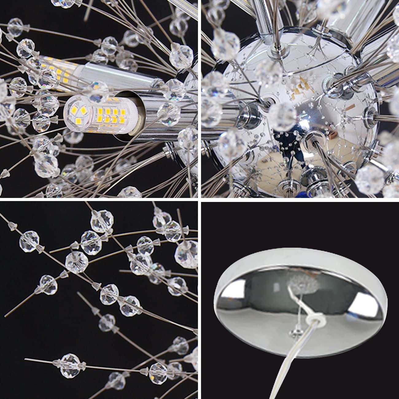 Amazon.co.jp : OKELLY シャンデリア クリスタル 12灯 和風吊り板 照明  