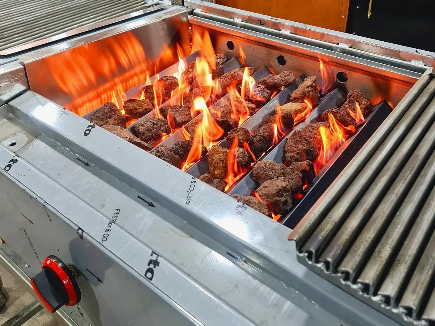 Gas and Lava Stone Grill.