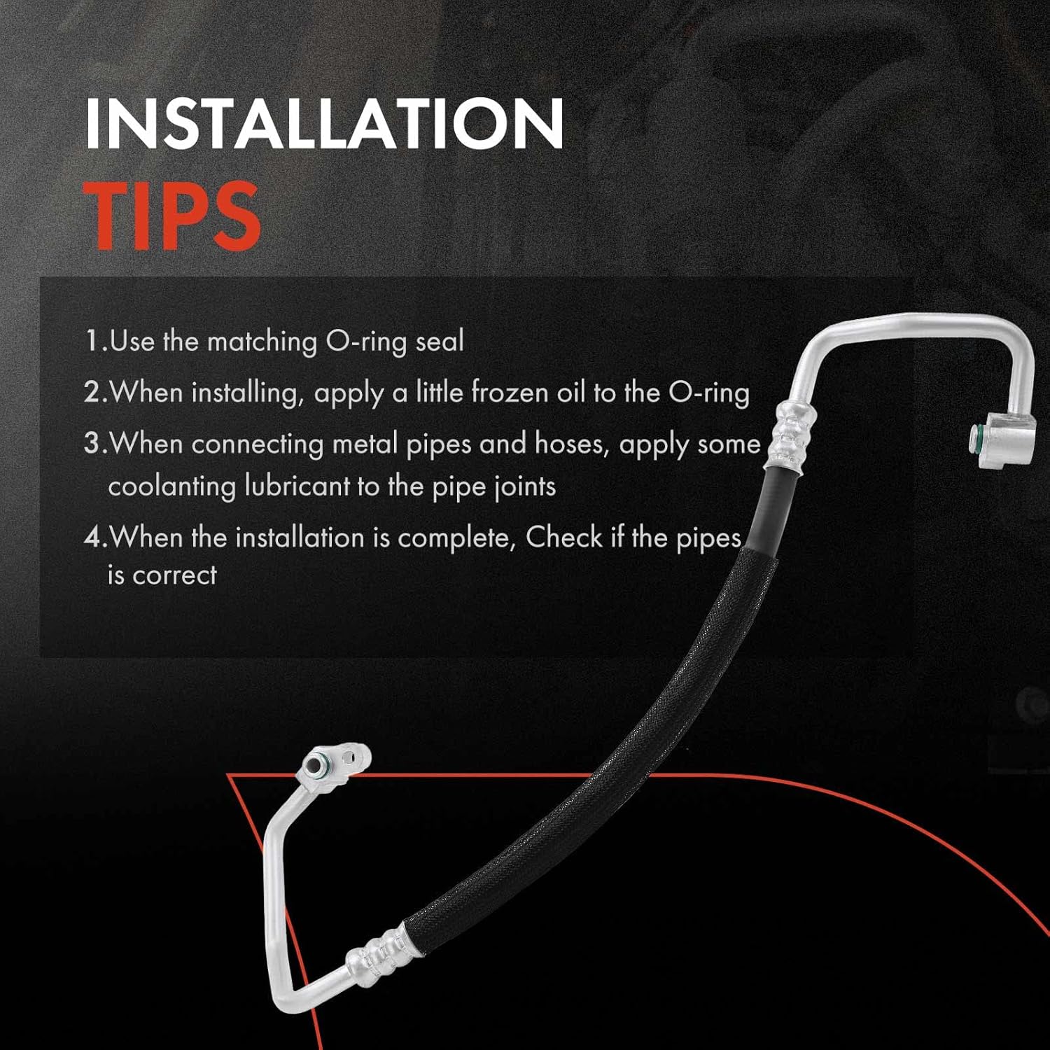 A-Premium A/C Discharge Line Hose Assembly Compatible with Scion xB, xA, 2005 2006, 1.5L, Compressor to Condenser