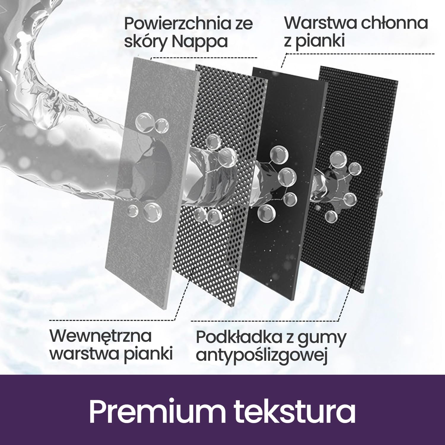 DEXI Chłonny dywanik łazienkowy 60 x 110 cm, dywaniki antypoślizgowe i zmywalne, ultracienkie, szybkoschnące maty pod drzwi prysznicowe, szary | Zaprojektowany do łazienek, pryszniców, wanien i zlewów, z cienkim profilem i nowoczesnym wzorem marmuru