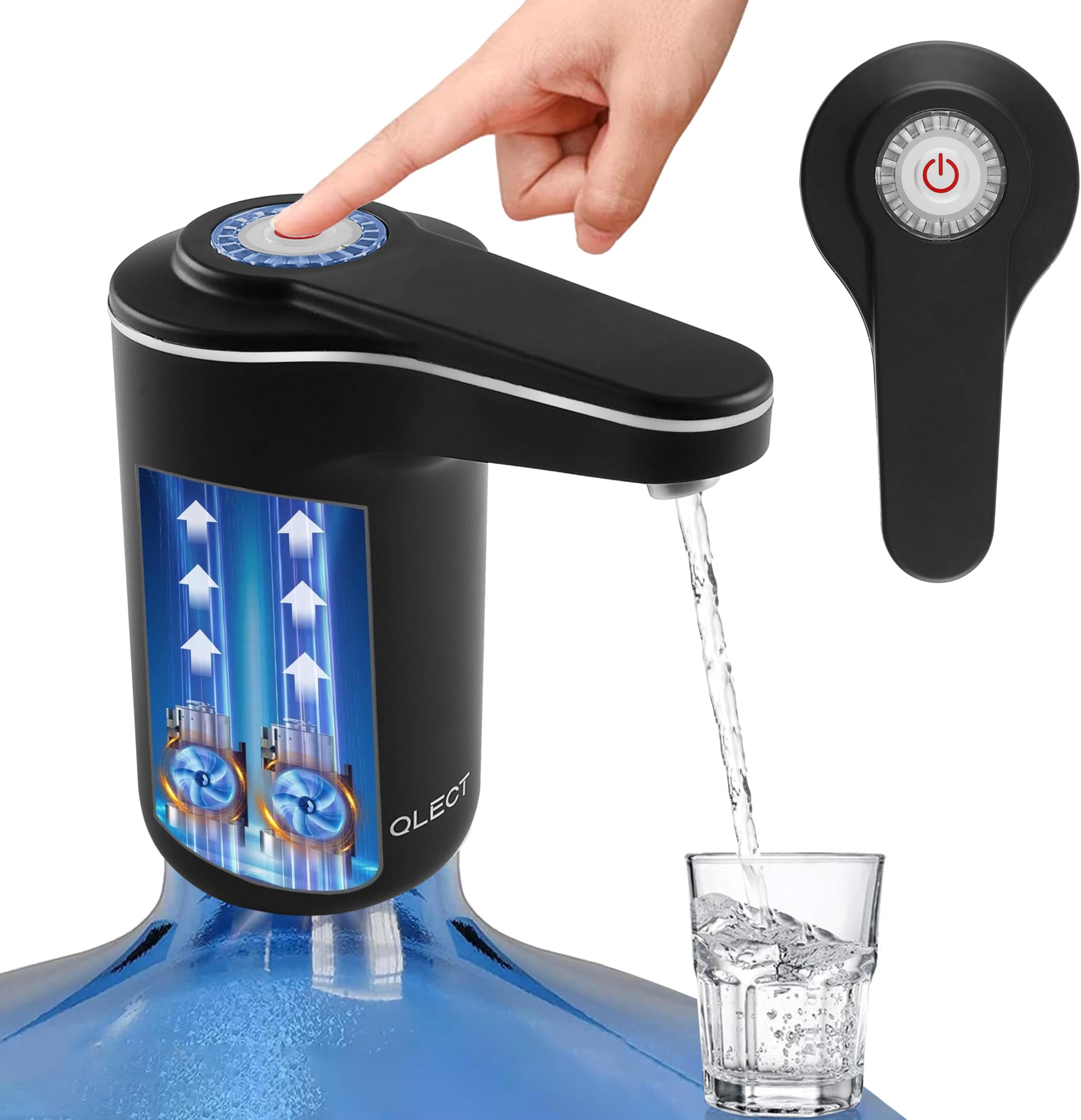 Automatic Water Dispenser for 20 Litre Bottle – USB Dc Water Pump with 1200 mAh Rechargeable Battery | Water Pressure Pump for Home Office Travel | Water Dispenser Pump with Double Motor
