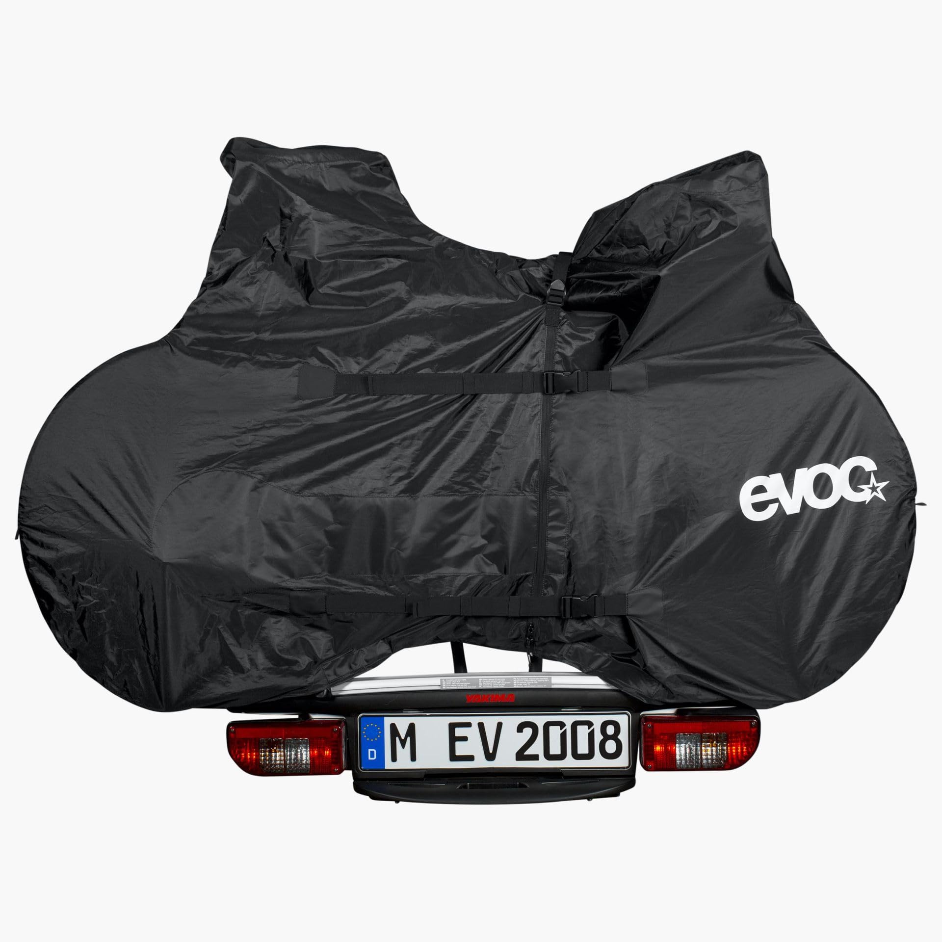 EVOC BIKE RACK COVER ROAD (poręczny, lekki pokrowiec ochronny na rower elektryczny, idealny pokrowiec na rower, 54 x 188 x 118 cm, waga: 1100 g), czarny