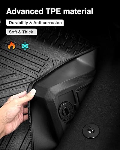 Vista 323 de Powerty Alfombras resistentes para BMW X3 2018 a 2024 y BMW X4 2019 a 2024, a medida para accesorios de X3 y X4, de elastómero termoplástico 3D