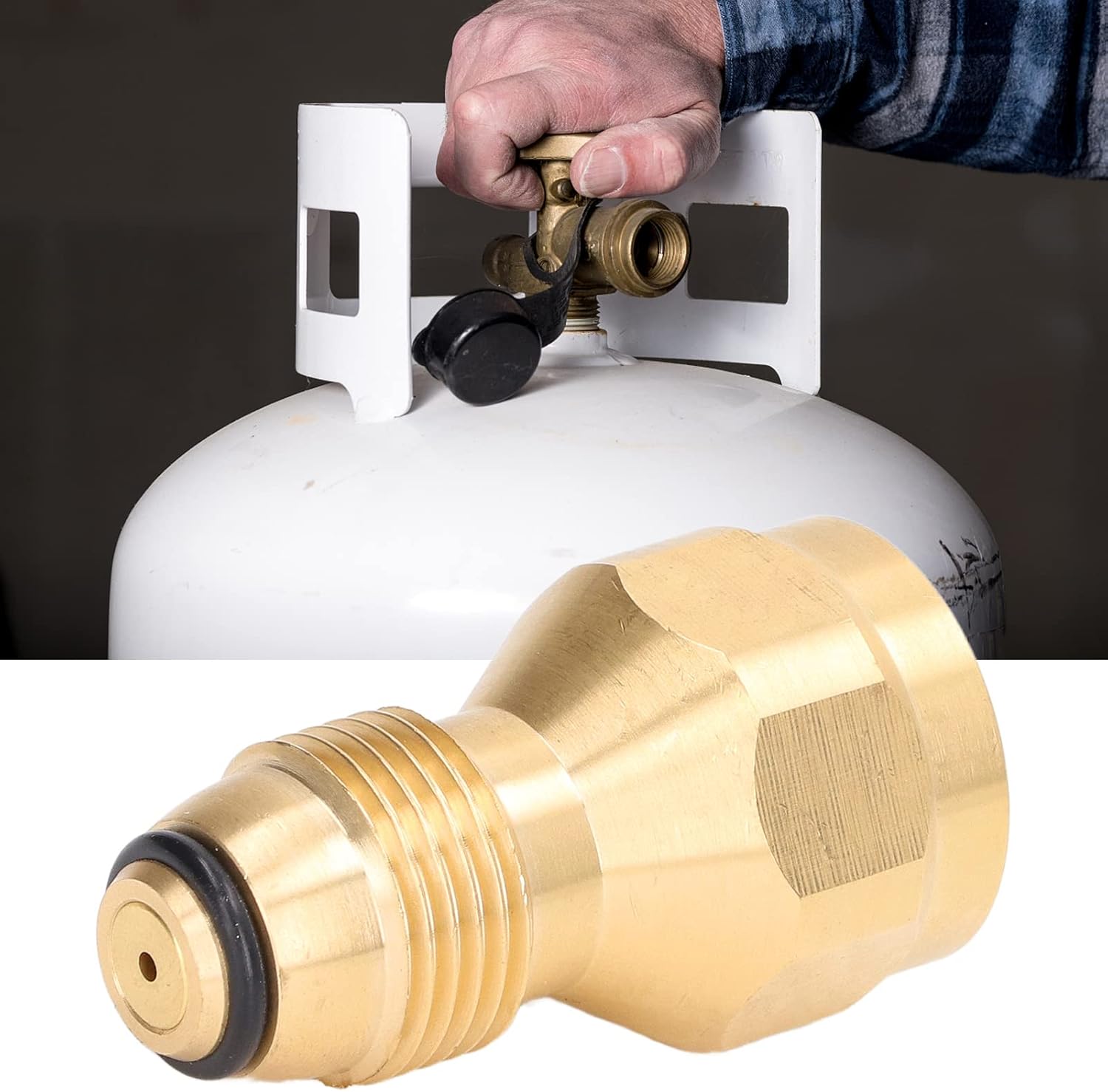 Propane Tank Refill Adapter 100 Solid Brass Regulator