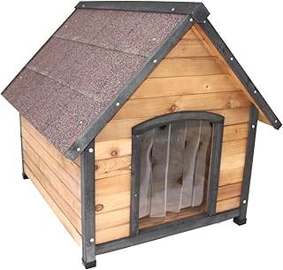 Dog Kennel Wooden Pet Puppy House Timber Home Indoor Outdoor (Large)