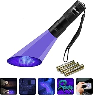 Vansky UV Taschenlampe Schwarzlicht 12 LEDs | Haustiere Urin Detektor für Eingetrocknete Flecken Ihrer Hunde, Katzen und Nagetiere | 3xAAA Batterien im test