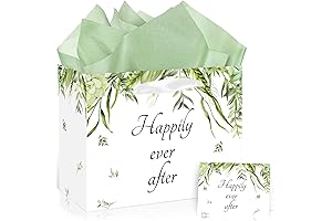 Large Eucalyptus Wedding Gift Wrap for Bridal Showers or Engagement Gifts