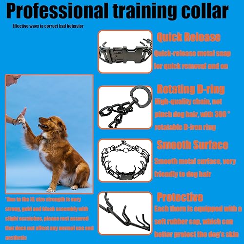 Miniatura 2 de Collar de entrenamiento para perros, collar ajustable para perros con hebilla de liberación rápida, collar sin tirones para perros pequeños,