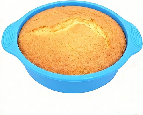 Moldes redondos para tartas, moldes de silicona para tartas de liberación rápida de 9 pulgadas, moldes para hornear, molde para tartas, bandeja para