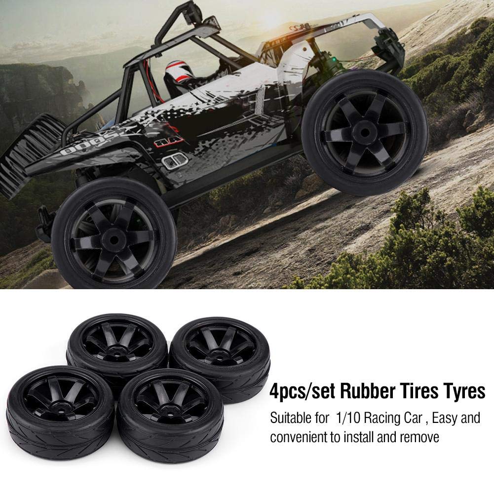 Pneus de Voiture RC, 4pcs/Set Pneus Pneu en Caoutchouc Racing Jante de Roue de véhicule Hors Route pour RC 1:10 Pièce de Voiture(Motif de Grain Pneus de Voiture RC, 4pcs/Set Pneus Pneu en Caoutchouc Racing Jante de Roue de véhicule Hors Route pour RC 1:10 Pièce de Voiture(Motif de Grain