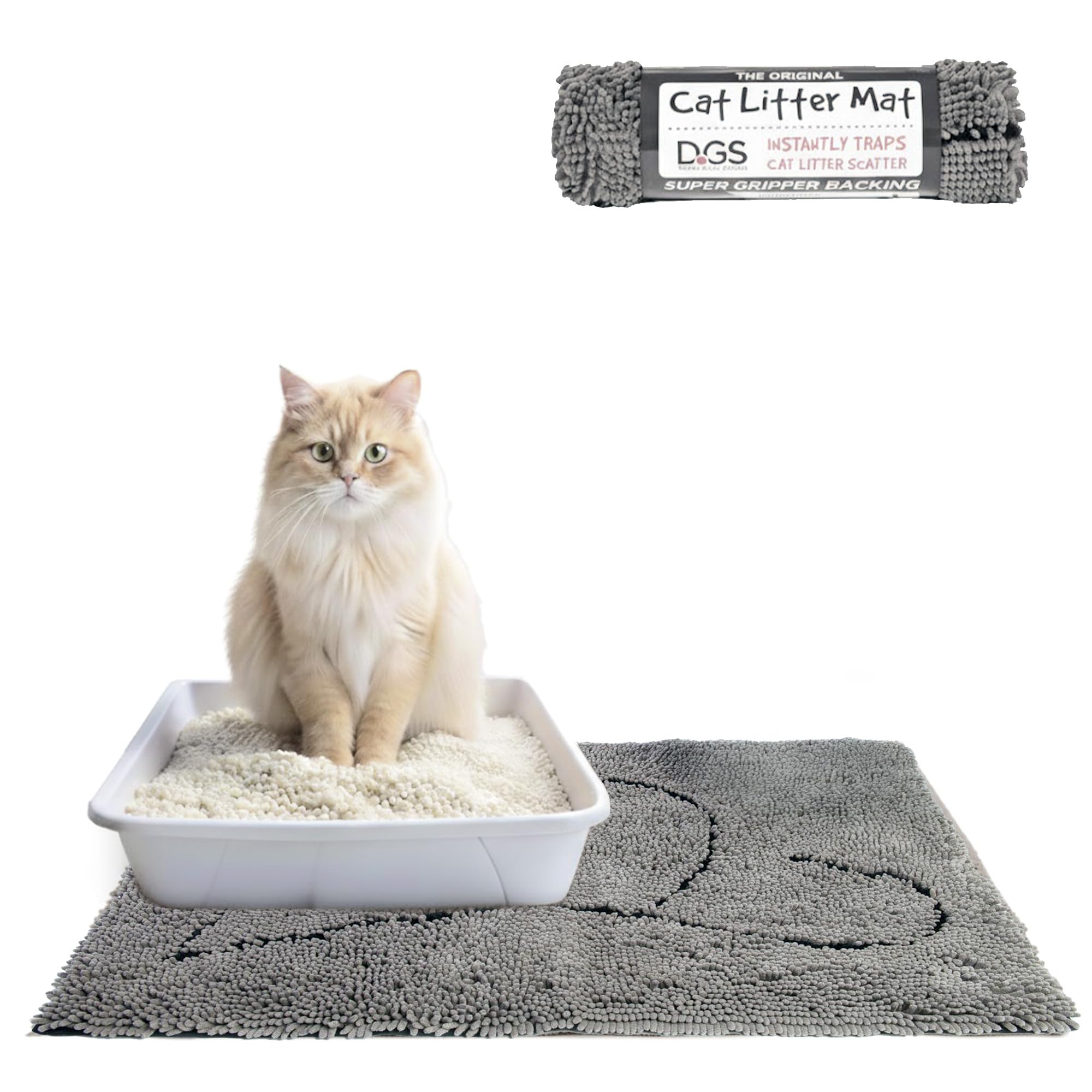 Dog Gone Smart - Cat Litter Mat 88 x 66 cm Gris - (775.8100)