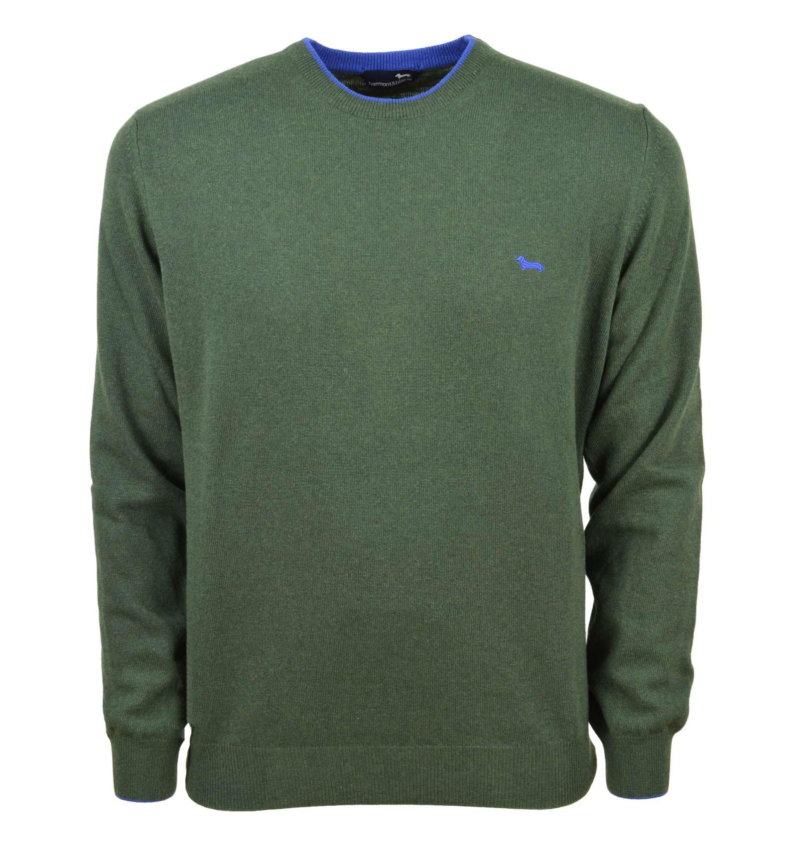 Harmont & BlaineHRM007 030187 675 Men's Basic Neck Jersey Green