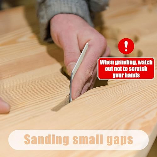 Miniatura 11 de Honoson 30 almohadillas de lijado de 2 x 2 pulgadas, almohadillas de lijado acolchadas para pulir suave, kit de bolígrafos de doble cara