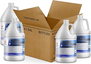 Sodium Hypochlorite 12.5% - 4 Gallon Case - NSF 60 Grade