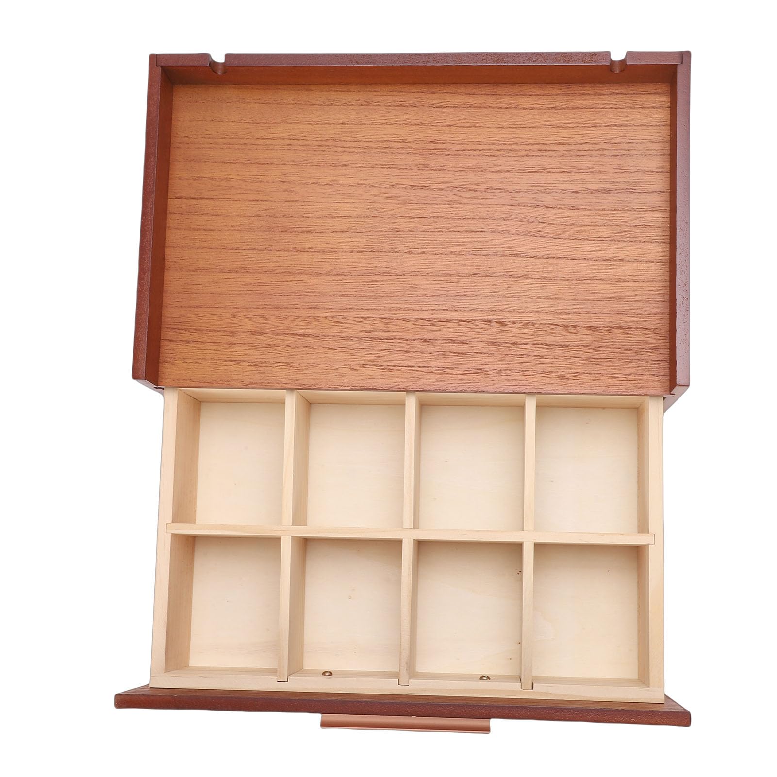 Teebeutel-Organizer aus Holz mit 8 Fächern, Teebeutelhalter, Aufbewahrungsschublade für Kaffee, Zucker, Arbeitsplatte