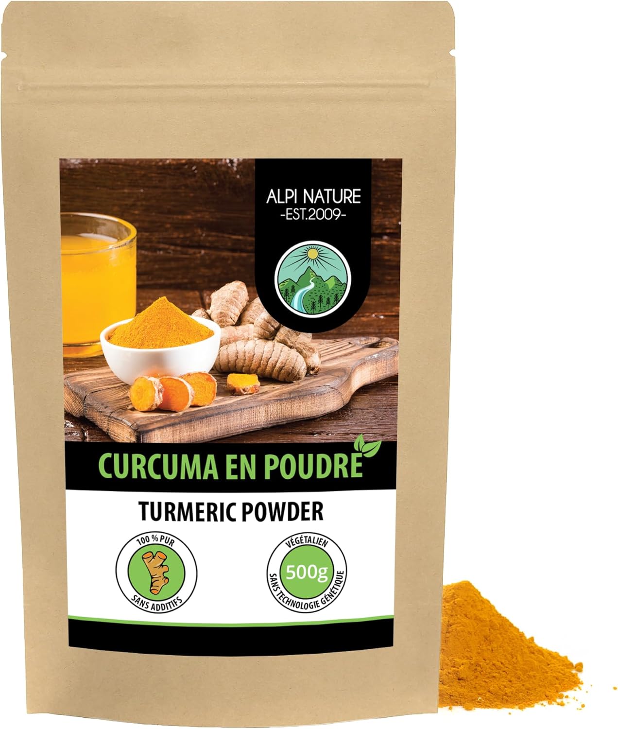 Alpi Nature Turmeric Root Powder 500g, Ground Turmeric Root Powder for Kitchen