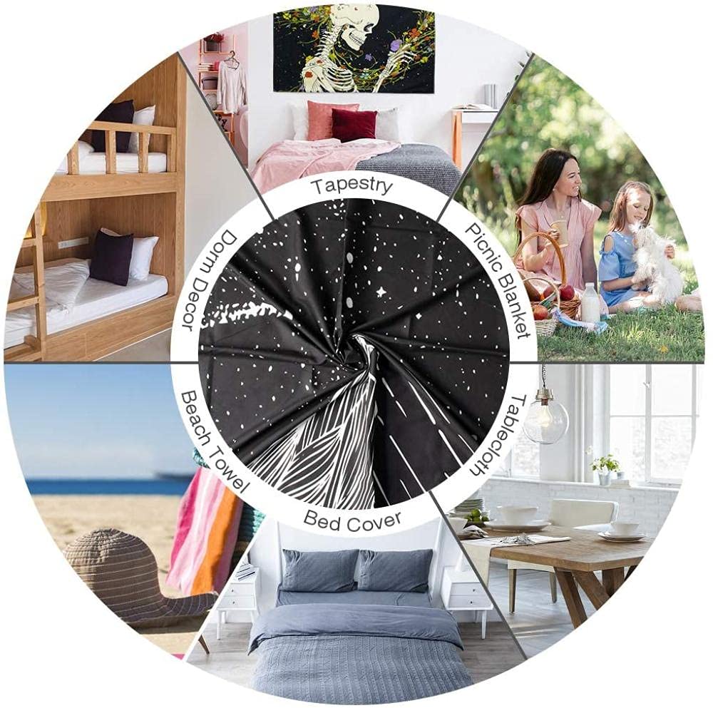 Sxakswol Tapisserie Murales Océan Tenture Murale Bleu Tapisserie 3D Océan Tapisserie Decoration 130x150 Cm Tapisserie Tenture Murale Pour Salon Chambre