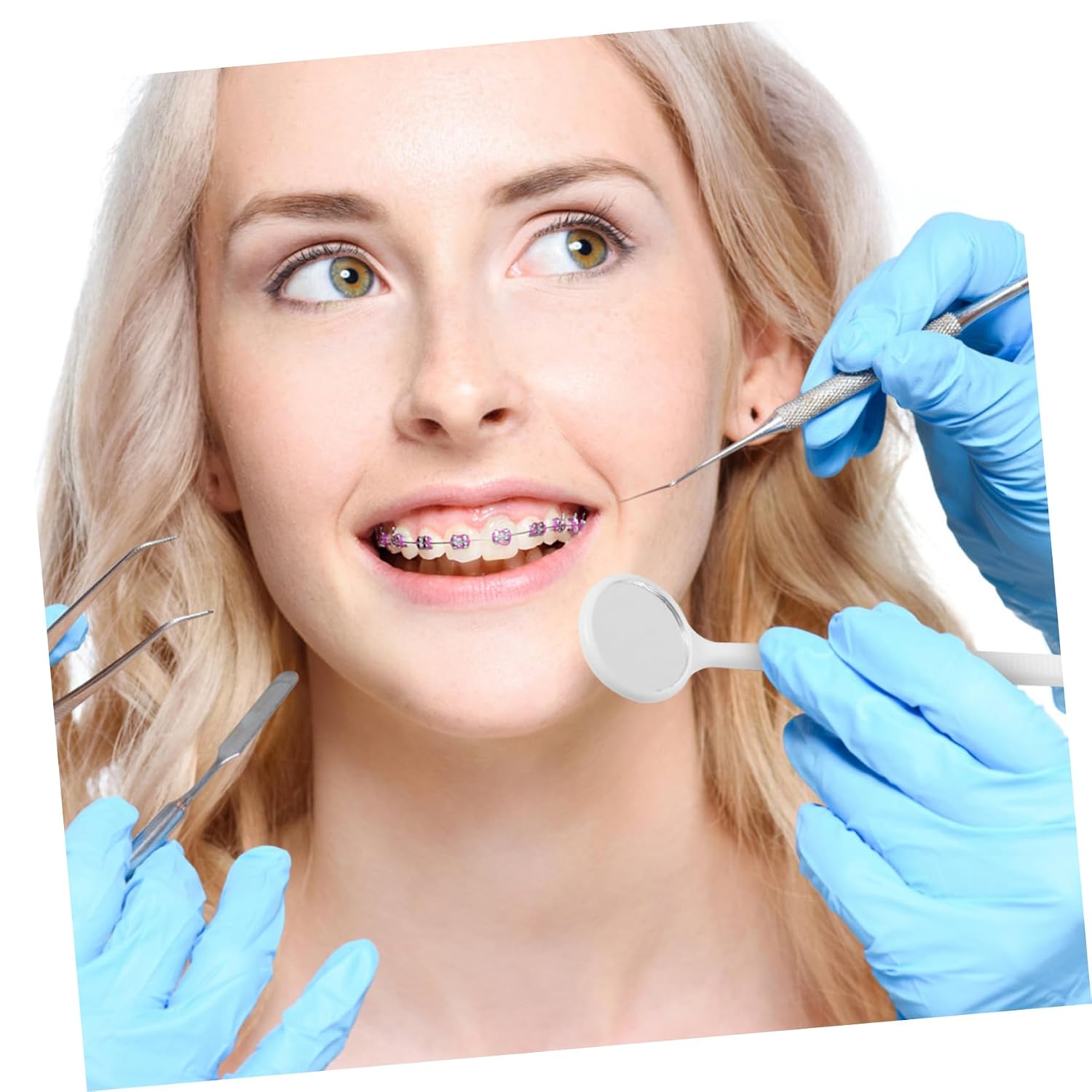 PRETYZOOM 20pcs Disposable Mouth Mirrors Set Anti-Fog Tools for Professional Use Individually Sterilized for Clinics and Practices