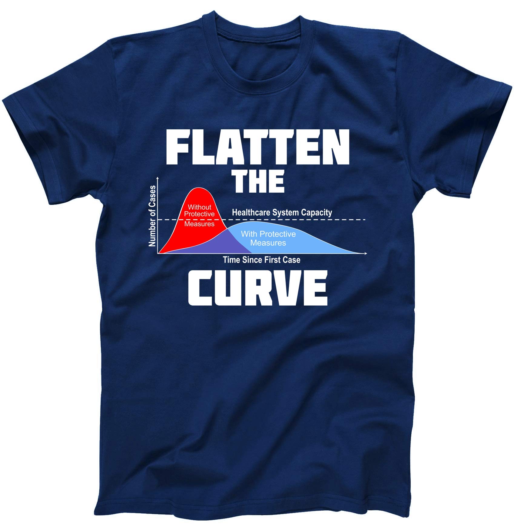 Flatten The Curve Social Distancing Coronavirus Saftey 2020 T-Shirt