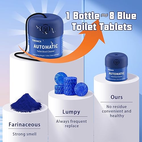 Miniatura 2 de Limpiador de taza de inodoro, Limpiadores automáticos de taza de inodoro de larga duración y sin olor, Limpiador para baño que previene la